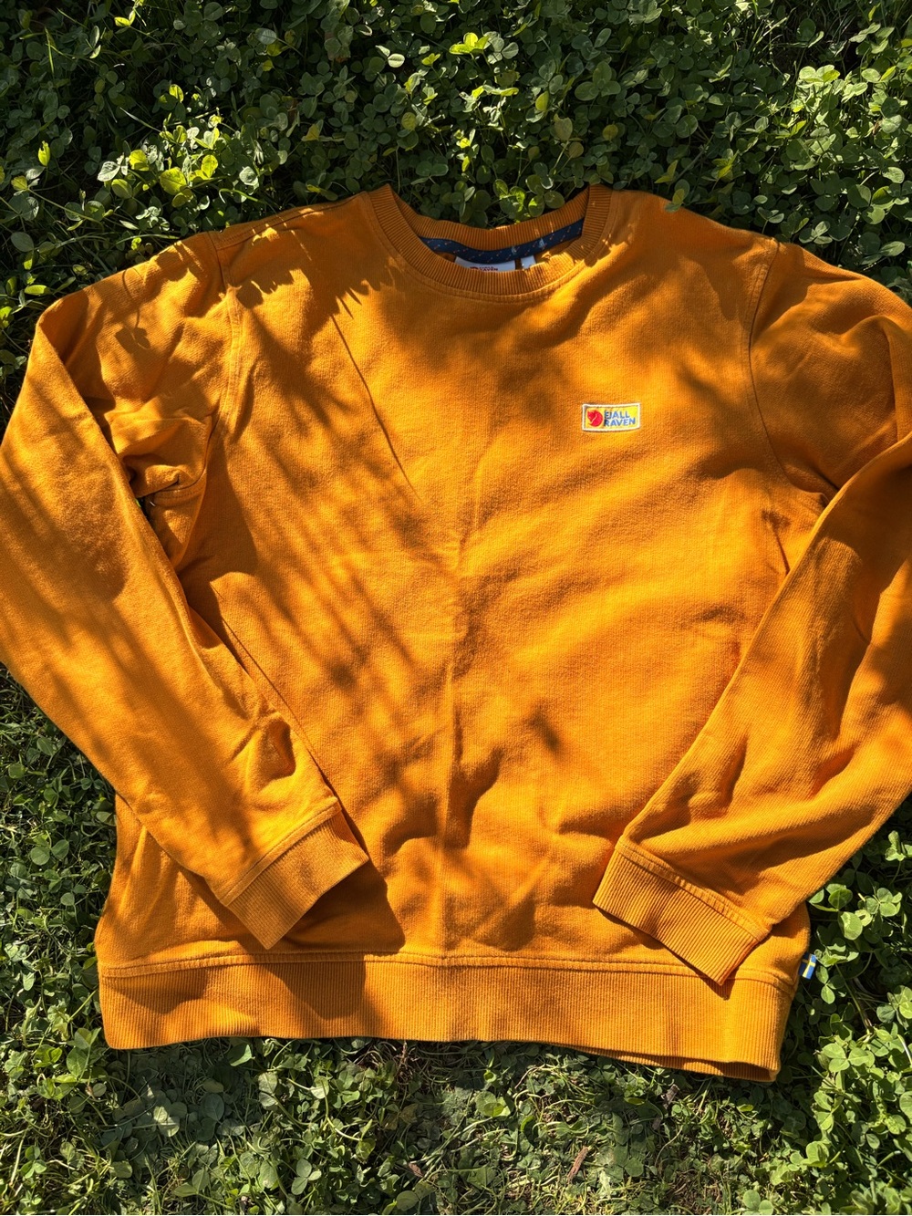 Fjallraven Men's Crewneck Sweater - Mustard Yellow